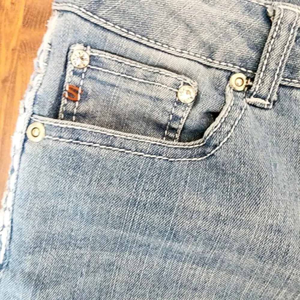SEVEN7 GIRL EMBROIDERED /DAZZLE JEANS SIZE 10P